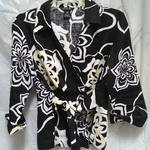 Yarns & Stitches linen jacket/blouse